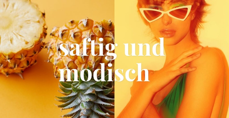 Saftig und modisch HTML Website Builder