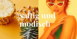 Saftig Und Modisch - Website-Vorlagen