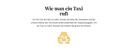 Wie Man Ein Taxi In Die Halle Bringt - Benutzerdefiniertes Website-Design