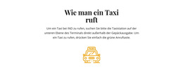 Layout-Funktionalität Für Wie Man Ein Taxi In Die Halle Bringt