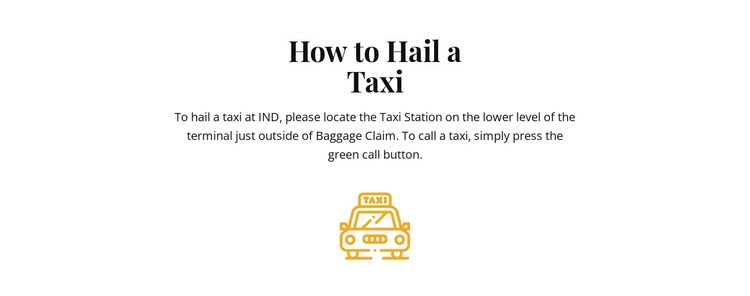 How to hall a taxi Elementor Template Alternative