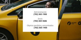 Creador De Sitios Web Multipropósito Para Contactos De Taxi