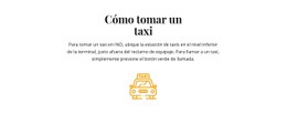 Cómo Tomar Un Taxi: Página De Destino Creativa Multipropósito