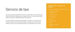 Servicio De Taxi - Mejor Página De Destino