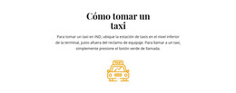 Página De Destino Para Cómo Tomar Un Taxi