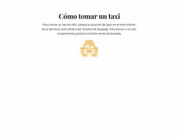 Cómo Tomar Un Taxi: Plantilla HTML5 Sencilla