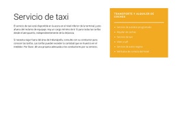 La Mejor Plantilla HTML5 Para Servicio De Taxi
