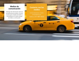 Plantilla HTML5 Exclusiva Para Taxi De Medios