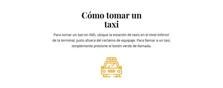 Cómo tomar un taxi Plantilla