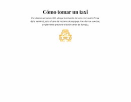 Cómo Tomar Un Taxi - Plantilla Html De Una Página