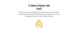 Funcionalidad De Diseño Para Cómo Tomar Un Taxi