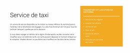 Conception Web Gratuite Pour Service De Taxi