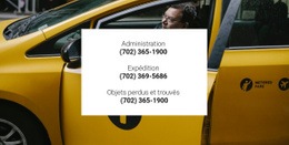 Contacts Taxi - Inspiration Pour La Conception De Sites Web