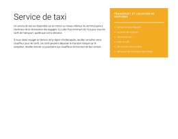 Service De Taxi