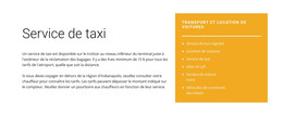 Service De Taxi - Modèle De Création De Site Web