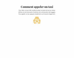 Comment Prendre Un Taxi - Modèle HTML D'Une Page