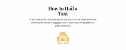 How To Hall A Taxi CSS Template