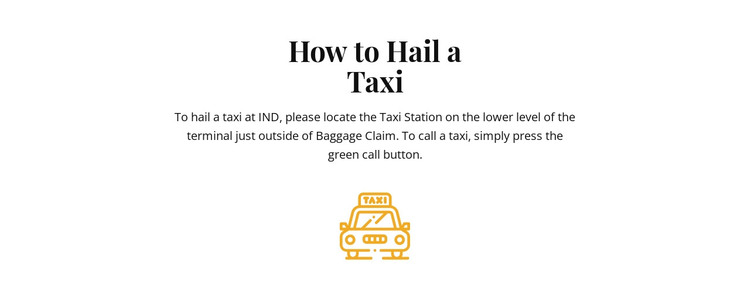 How to hall a taxi HTML Template