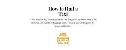 How To Hall A Taxi - Simple HTML5 Template