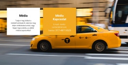 Média Taxi HTML5 És CSS3 Sablon
