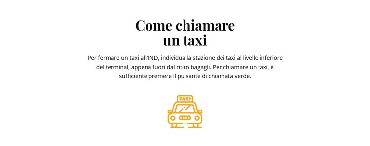 Come parcheggiare un taxi Costruttore di siti web HTML