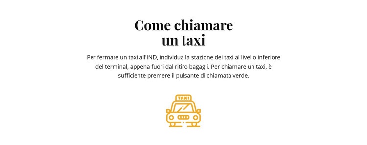 Come parcheggiare un taxi Modelli di Website Builder