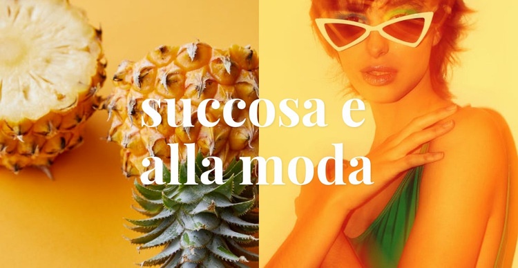 Succoso e alla moda Modelli di Website Builder