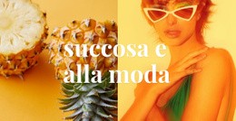 Mockup Di Sito Web Esclusivo Per Succoso E Alla Moda