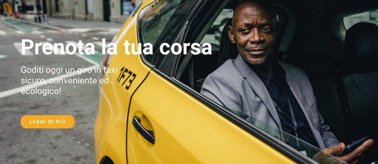 Prenota la tua corsa Modello CSS