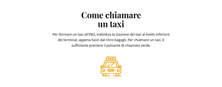 Come parcheggiare un taxi Modello HTML