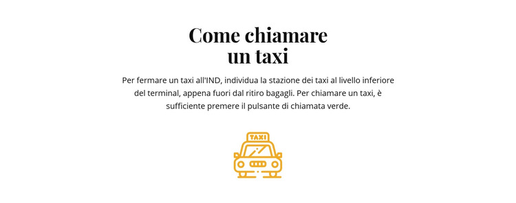 Come parcheggiare un taxi Modello di sito Web
