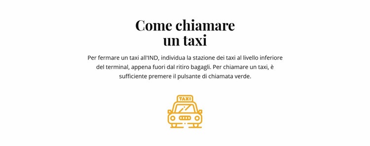 Come parcheggiare un taxi Pagina di destinazione