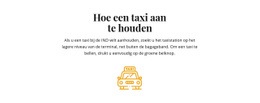 Hoe Je Een Taxi Moet Nemen - Creatieve, Multifunctionele Bestemmingspagina