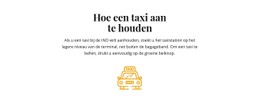 Hoe Je Een Taxi Moet Nemen CSS-Sjabloon