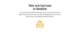 Hoe Je Een Taxi Moet Nemen - Eenvoudige HTML5-Sjabloon