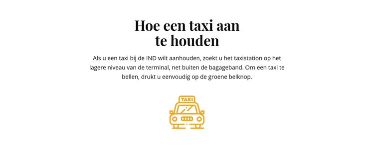 Hoe je een taxi moet nemen Sjabloon voor één pagina