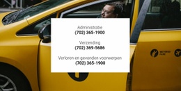 Taxi Contacten - Eenvoudig Te Gebruiken Websitemodel