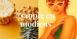 Sappig En Modieus Website-Ontwerp