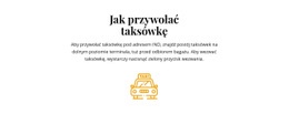 Jak Zatrzymać Taksówkę - Niestandardowy Projekt Strony Internetowej