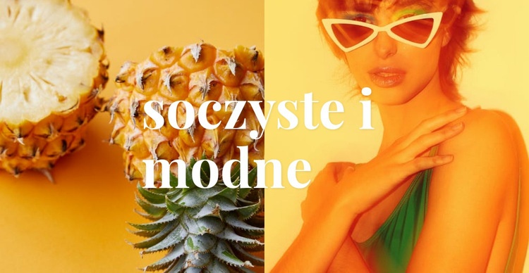 Soczysty i modny Szablon HTML5