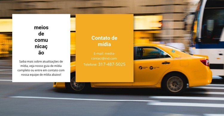 Táxi da mídia Template CSS