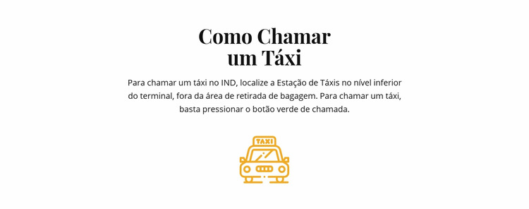 Como pegar um táxi Template Joomla