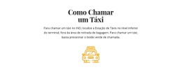 Como Pegar Um Táxi - Landing Page Criativa Multiuso