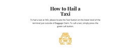 Hur Man Hallar En Taxi - HTML Layout Builder