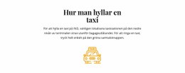 Hur Man Hallar En Taxi - Anpassad Webbdesign