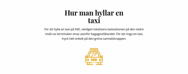 Hur man hallar en taxi Hemsidedesign