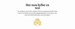 Målsida För Hur Man Hallar En Taxi