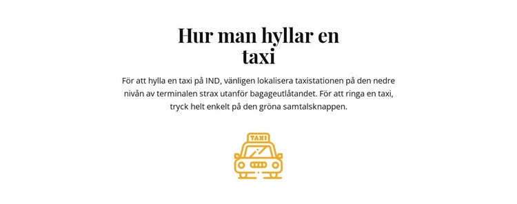 Hur man hallar en taxi Webbplats mall