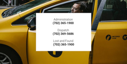 Taxi Contacts - Website Design