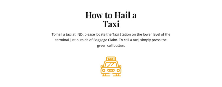 How to hall a taxi Template
